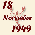 Škorpija, 18 Novembar 1949.