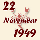 Škorpija, 22 Novembar 1949.