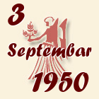 Devica, 3 Septembar 1950.