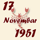 Škorpija, 17 Novembar 1951.