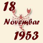 Škorpija, 18 Novembar 1953.