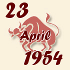 Bik, 23 April 1954.