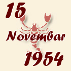 Škorpija, 15 Novembar 1954.