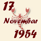 Škorpija, 17 Novembar 1954.