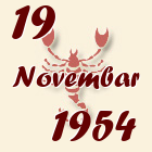 Škorpija, 19 Novembar 1954.