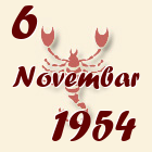 Škorpija, 6 Novembar 1954.