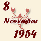 Škorpija, 8 Novembar 1954.