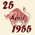 Bik, 25 April 1955.