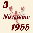 Škorpija, 3 Novembar 1955.