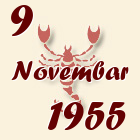 Škorpija, 9 Novembar 1955.