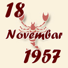 Škorpija, 18 Novembar 1957.