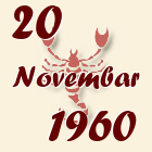 Škorpija, 20 Novembar 1960.