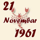 Škorpija, 21 Novembar 1961.