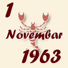 Škorpija, 1 Novembar 1963.