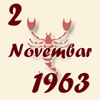 Škorpija, 2 Novembar 1963.