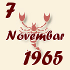 Škorpija, 7 Novembar 1965.