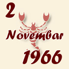 Škorpija, 2 Novembar 1966.