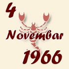 Škorpija, 4 Novembar 1966.