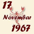 Škorpija, 17 Novembar 1967.