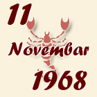 Škorpija, 11 Novembar 1968.