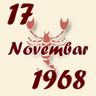 Škorpija, 17 Novembar 1968.