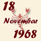 Škorpija, 18 Novembar 1968.