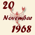 Škorpija, 20 Novembar 1968.