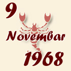 Škorpija, 9 Novembar 1968.