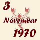 Škorpija, 3 Novembar 1970.