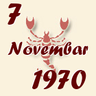 Škorpija, 7 Novembar 1970.