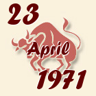 Bik, 23 April 1971.