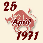Bik, 25 April 1971.