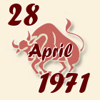 Bik, 28 April 1971.