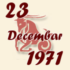 Jarac, 23 Decembar 1971.