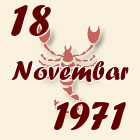 Škorpija, 18 Novembar 1971.