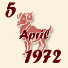 Ovan, 5 April 1972.