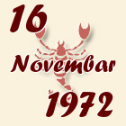 Škorpija, 16 Novembar 1972.
