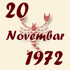 Škorpija, 20 Novembar 1972.