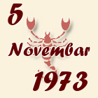 Škorpija, 5 Novembar 1973.