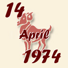 Ovan, 14 April 1974.