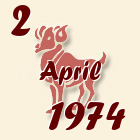 Ovan, 2 April 1974.