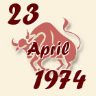 Bik, 23 April 1974.