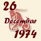 Jarac, 26 Decembar 1974.