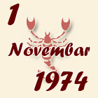 Škorpija, 1 Novembar 1974.