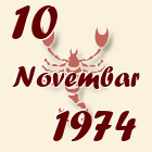 Škorpija, 10 Novembar 1974.