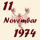 Škorpija, 11 Novembar 1974.
