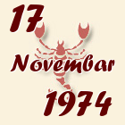 Škorpija, 17 Novembar 1974.