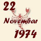 Škorpija, 22 Novembar 1974.