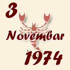 Škorpija, 3 Novembar 1974.