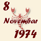 Škorpija, 8 Novembar 1974.